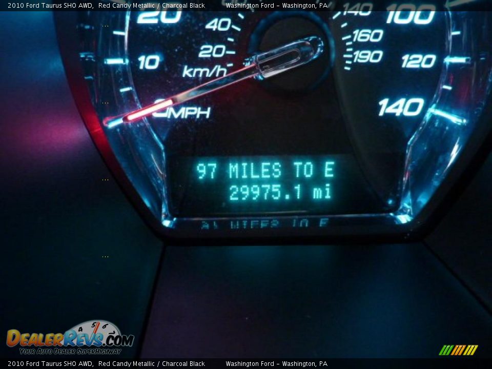 2010 Ford Taurus SHO AWD Red Candy Metallic / Charcoal Black Photo #20