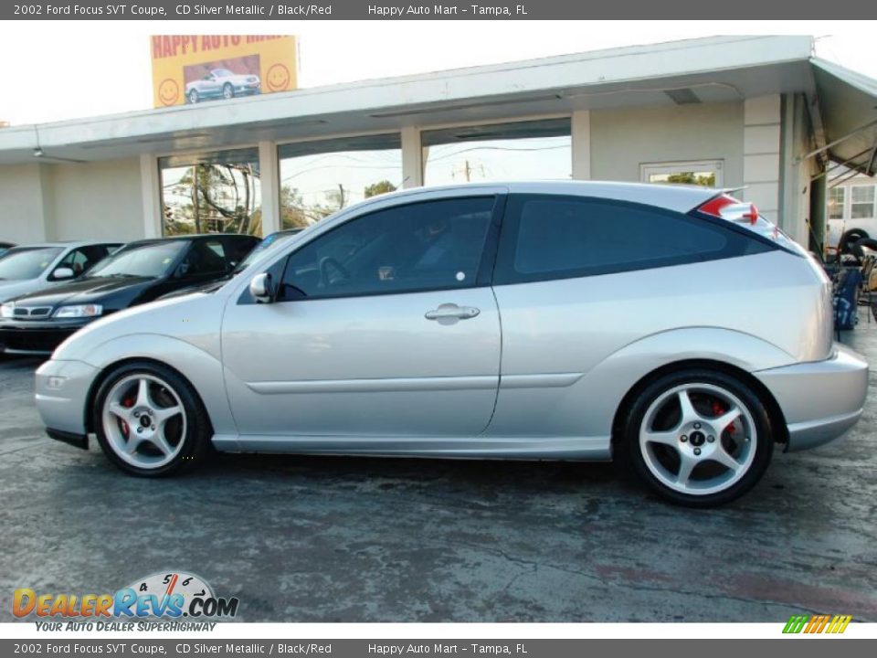 2002 Ford Focus SVT Coupe CD Silver Metallic / Black/Red Photo #5