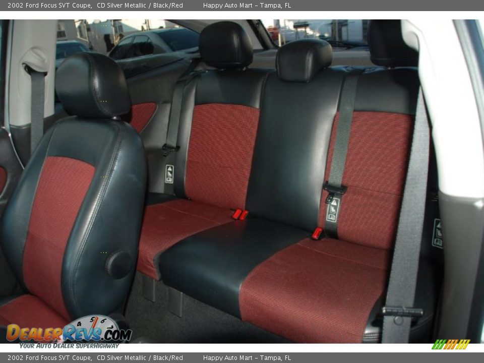 Black/Red Interior - 2002 Ford Focus SVT Coupe Photo #30