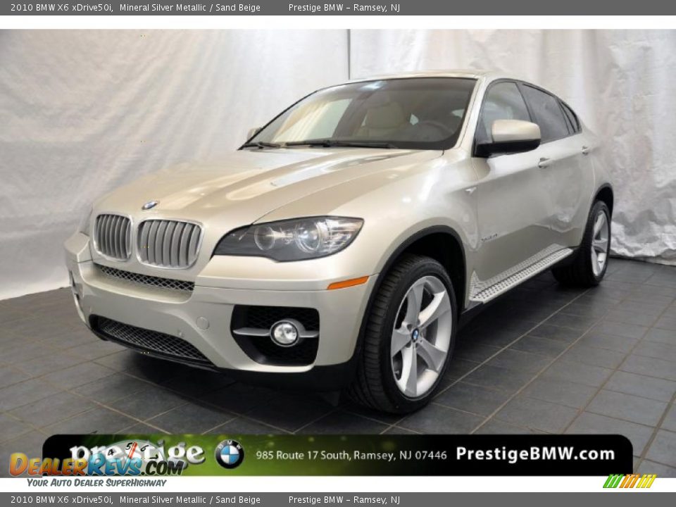 2010 BMW X6 xDrive50i Mineral Silver Metallic / Sand Beige Photo #1