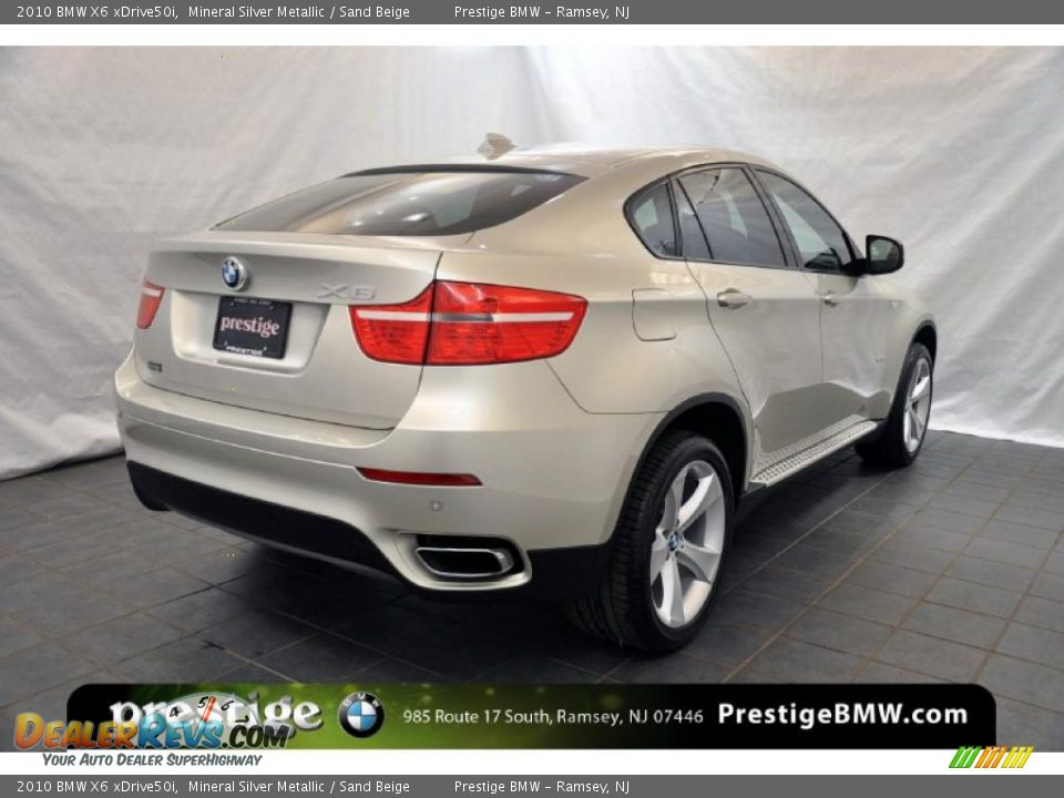 2010 BMW X6 xDrive50i Mineral Silver Metallic / Sand Beige Photo #2