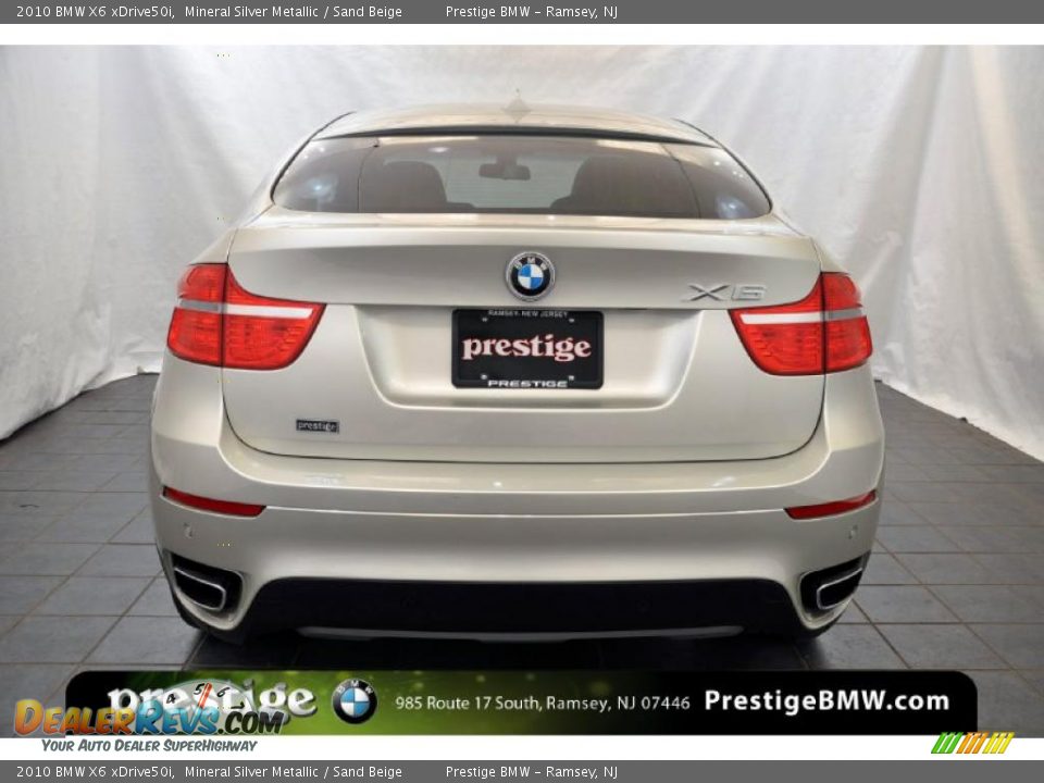 2010 BMW X6 xDrive50i Mineral Silver Metallic / Sand Beige Photo #3