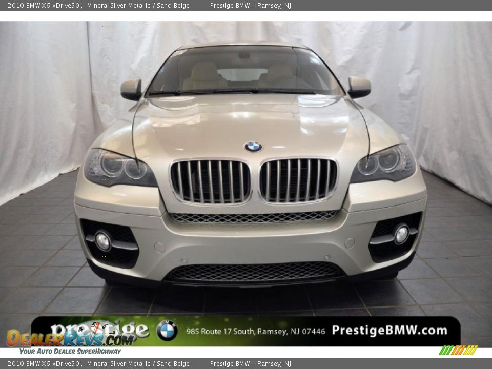 2010 BMW X6 xDrive50i Mineral Silver Metallic / Sand Beige Photo #7