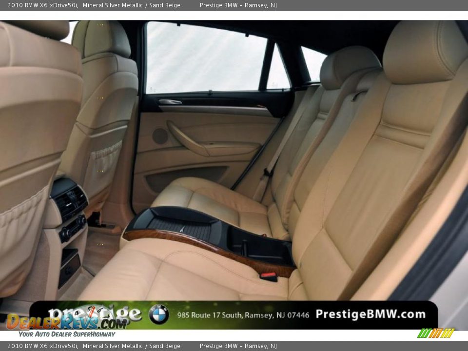 2010 BMW X6 xDrive50i Mineral Silver Metallic / Sand Beige Photo #9