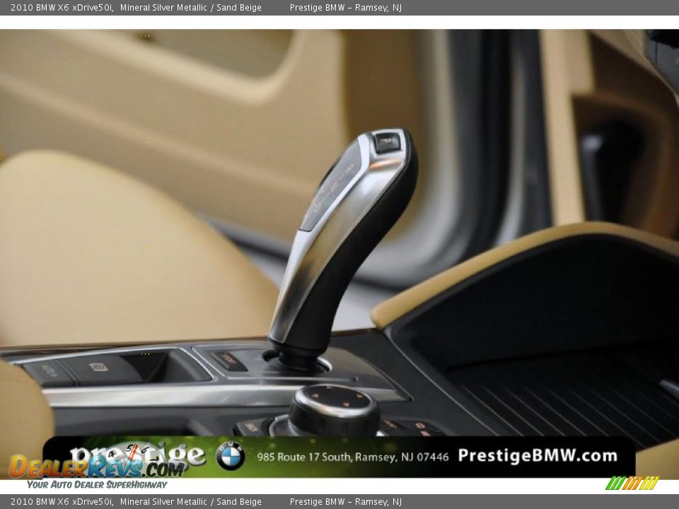 2010 BMW X6 xDrive50i Mineral Silver Metallic / Sand Beige Photo #18