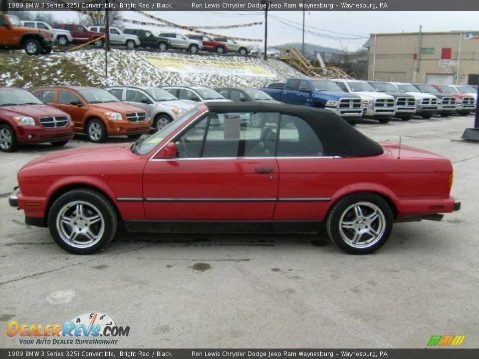 Bright Red 1989 BMW 3 Series 325i Convertible Photo #2