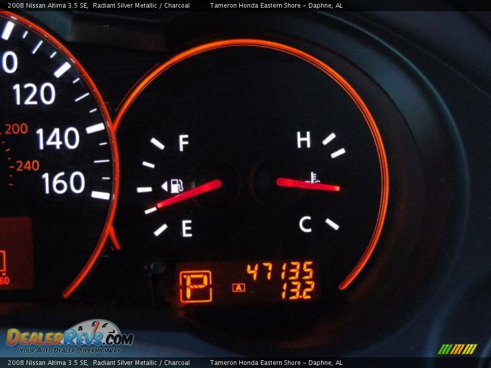 2008 Nissan Altima 3.5 SE Radiant Silver Metallic / Charcoal Photo #18