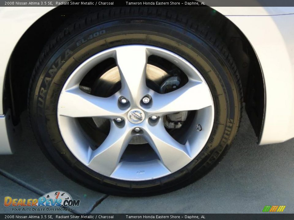 2008 Nissan Altima 3.5 SE Radiant Silver Metallic / Charcoal Photo #33