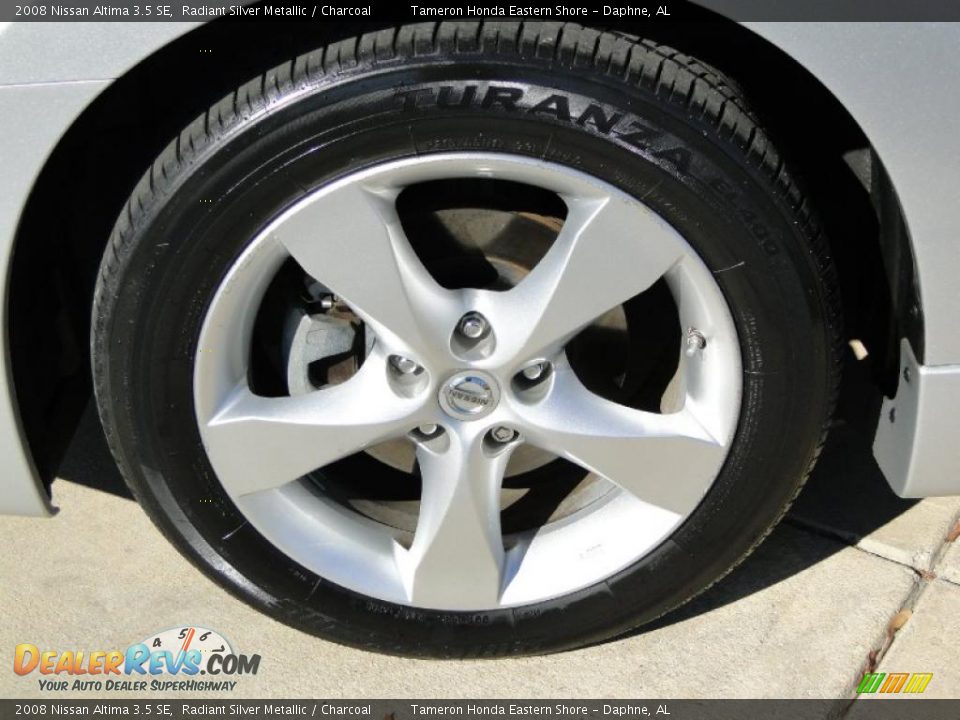 2008 Nissan Altima 3.5 SE Radiant Silver Metallic / Charcoal Photo #36