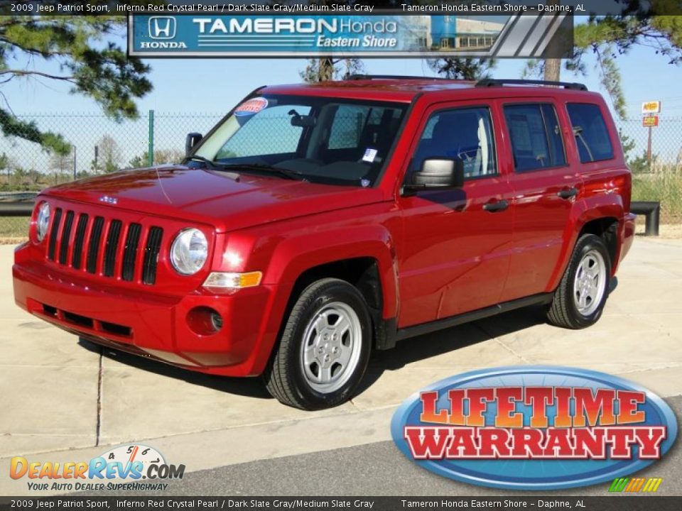 2009 Jeep Patriot Sport Inferno Red Crystal Pearl / Dark Slate Gray/Medium Slate Gray Photo #1