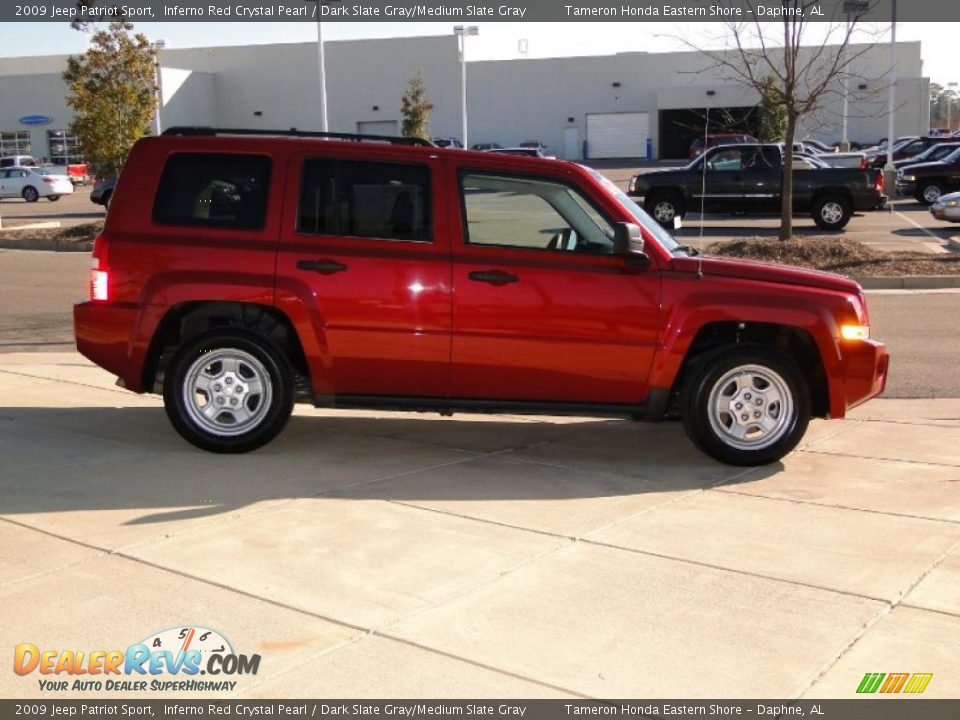2009 Jeep Patriot Sport Inferno Red Crystal Pearl / Dark Slate Gray/Medium Slate Gray Photo #4