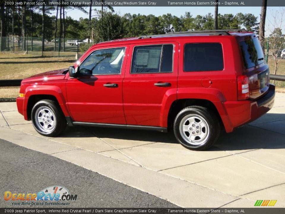 2009 Jeep Patriot Sport Inferno Red Crystal Pearl / Dark Slate Gray/Medium Slate Gray Photo #7