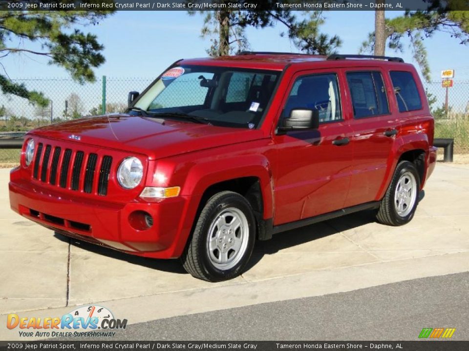 2009 Jeep Patriot Sport Inferno Red Crystal Pearl / Dark Slate Gray/Medium Slate Gray Photo #8