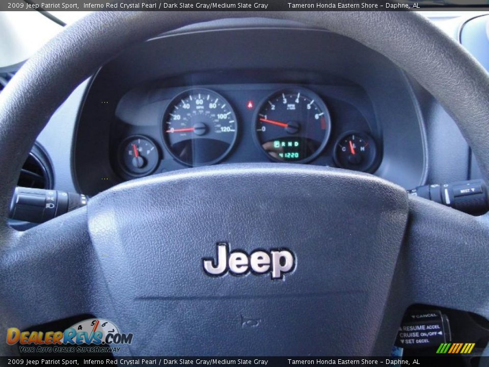 2009 Jeep Patriot Sport Inferno Red Crystal Pearl / Dark Slate Gray/Medium Slate Gray Photo #15