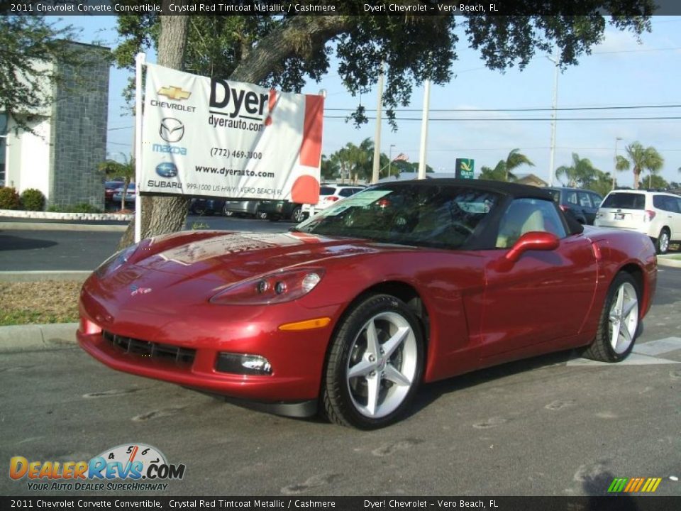2011 Chevrolet Corvette Convertible Crystal Red Tintcoat Metallic / Cashmere Photo #1