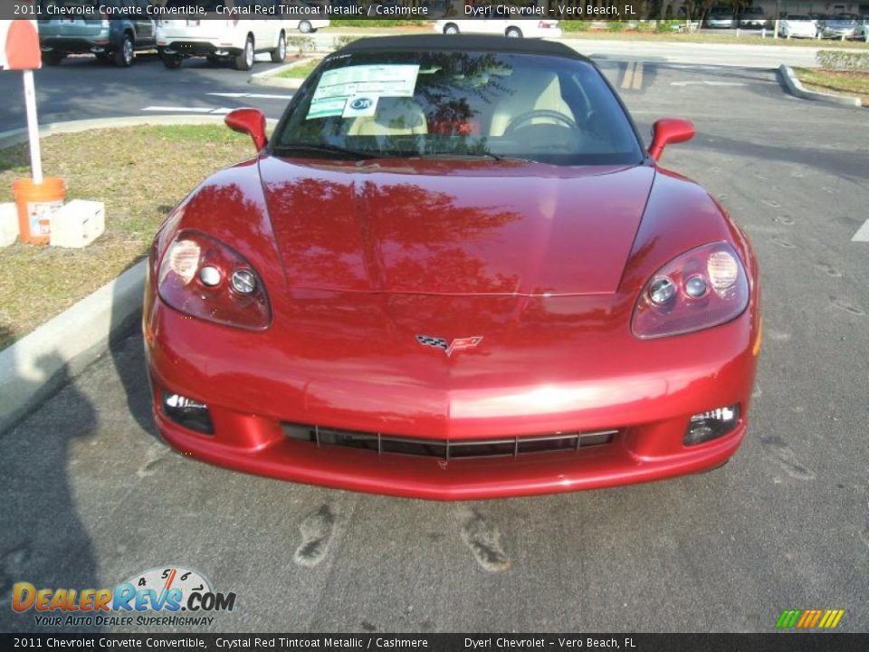 2011 Chevrolet Corvette Convertible Crystal Red Tintcoat Metallic / Cashmere Photo #2