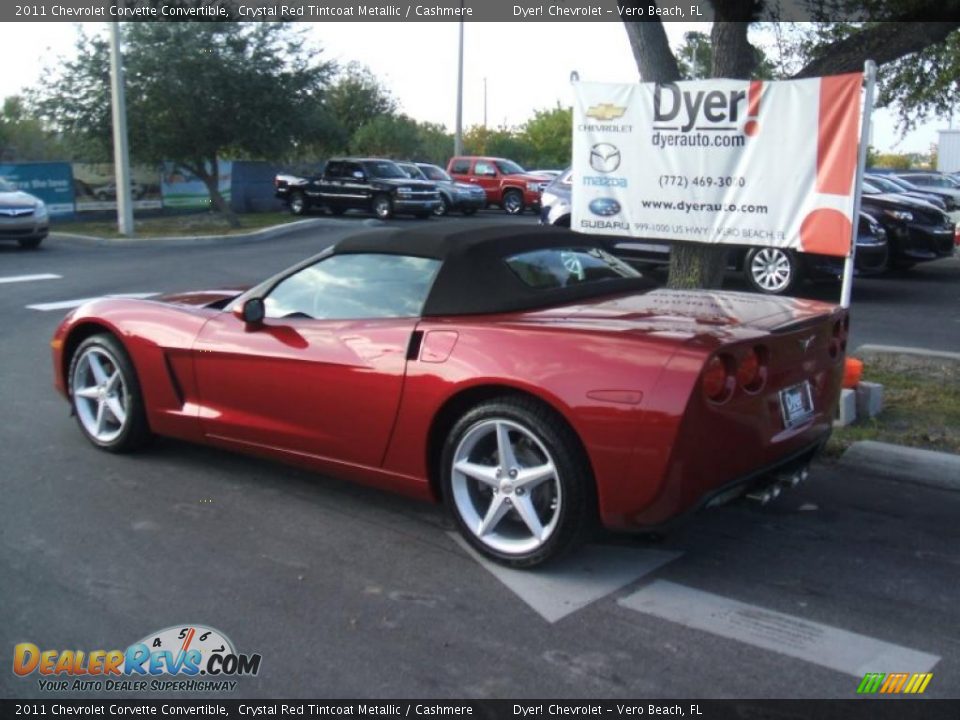 2011 Chevrolet Corvette Convertible Crystal Red Tintcoat Metallic / Cashmere Photo #4
