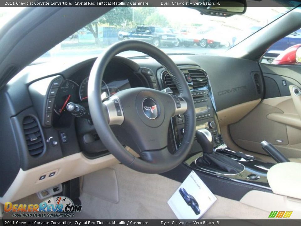 2011 Chevrolet Corvette Convertible Crystal Red Tintcoat Metallic / Cashmere Photo #9