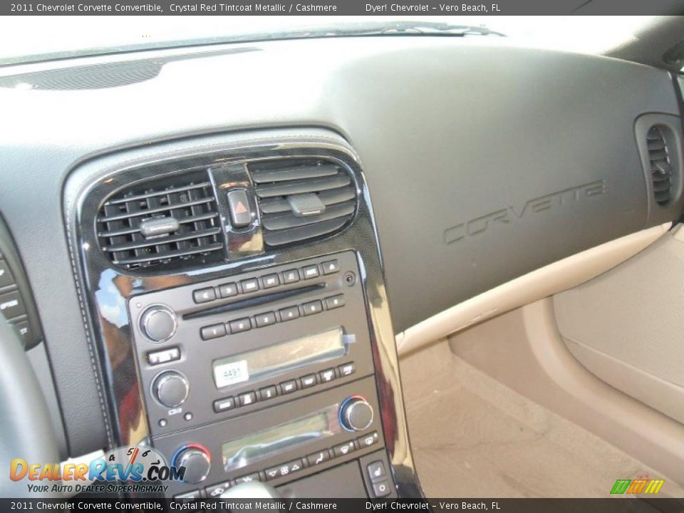 2011 Chevrolet Corvette Convertible Crystal Red Tintcoat Metallic / Cashmere Photo #12