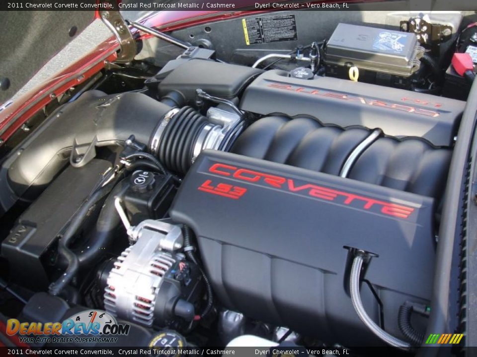 2011 Chevrolet Corvette Convertible 6.2 Liter OHV 16-Valve LS3 V8 Engine Photo #13