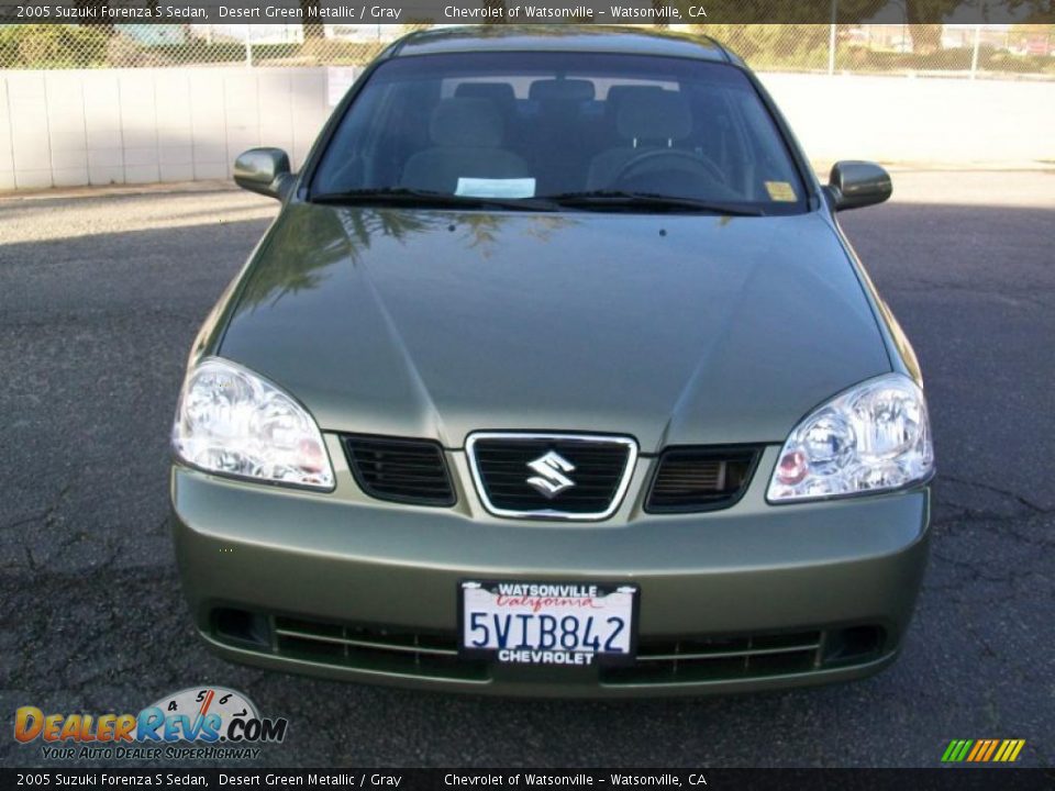 2005 Suzuki Forenza S Sedan Desert Green Metallic / Gray Photo #8