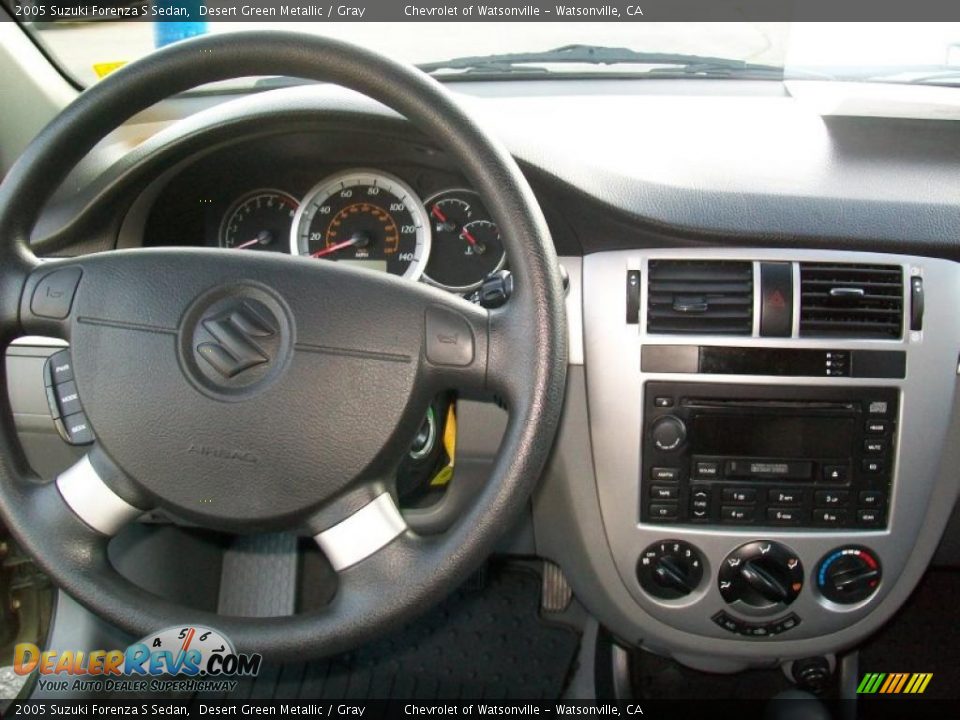 2005 Suzuki Forenza S Sedan Desert Green Metallic / Gray Photo #19