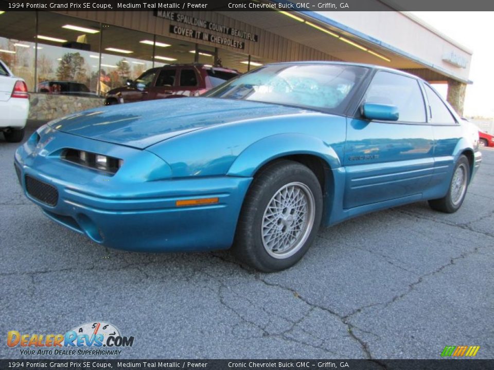 1994 Pontiac Grand Prix SE Coupe Medium Teal Metallic / Pewter Photo #3