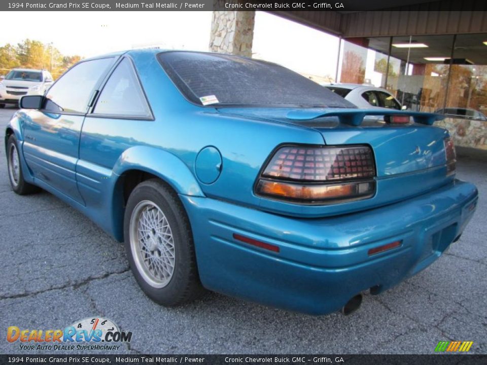 1994 Pontiac Grand Prix SE Coupe Medium Teal Metallic / Pewter Photo #5