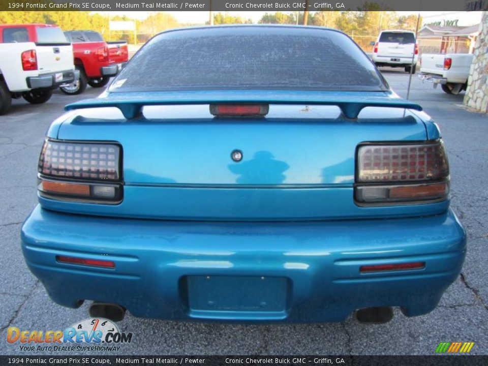 1994 Pontiac Grand Prix SE Coupe Medium Teal Metallic / Pewter Photo #6