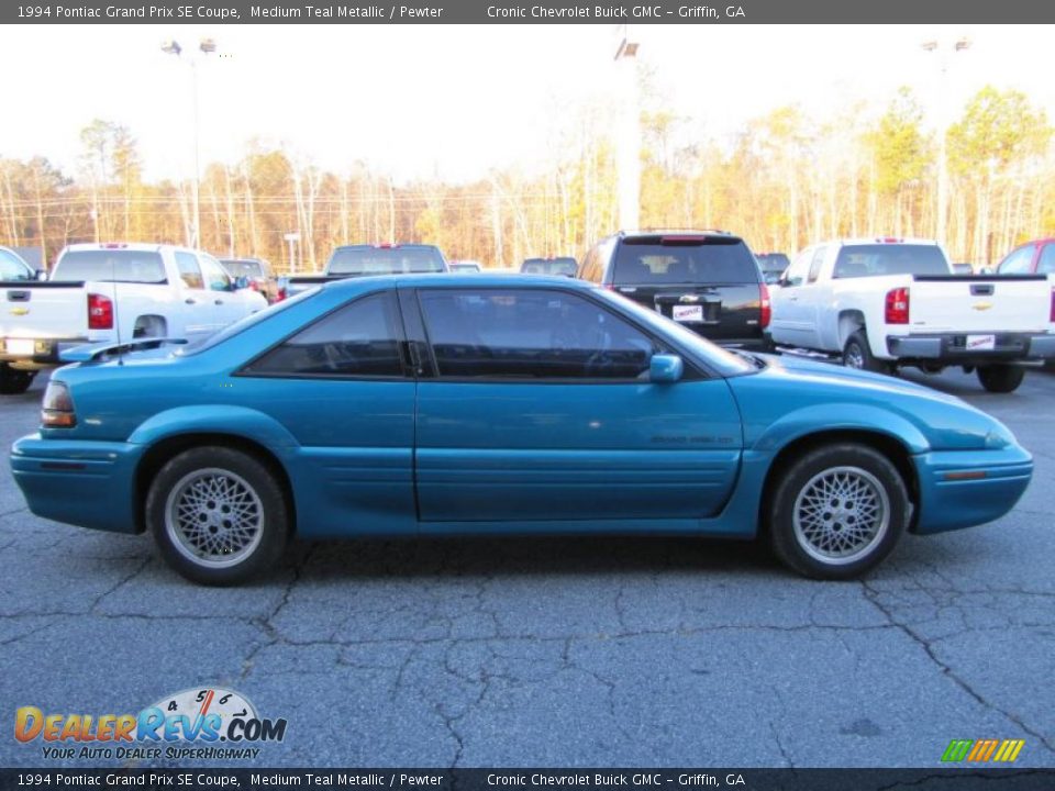 1994 Pontiac Grand Prix SE Coupe Medium Teal Metallic / Pewter Photo #8