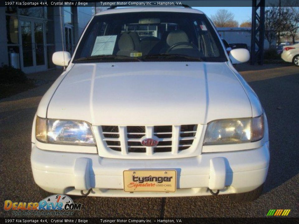 1997 Kia Sportage 4x4 Crystal White / Beige Photo #8