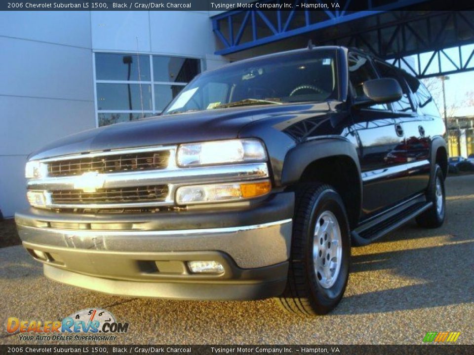 2006 Chevrolet Suburban LS 1500 Black / Gray/Dark Charcoal Photo #1