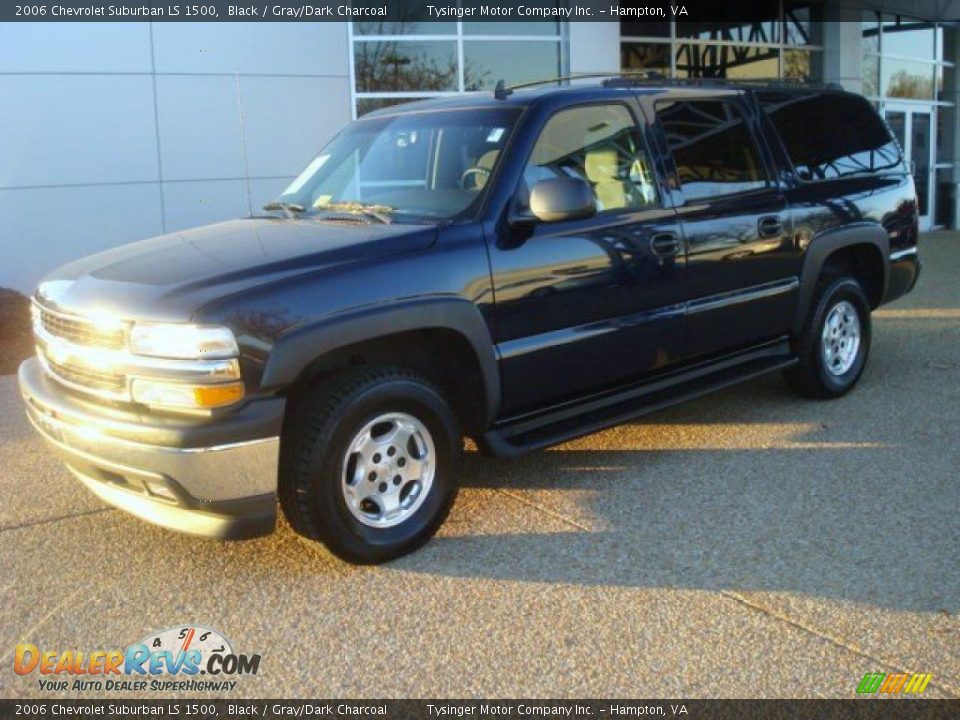 2006 Chevrolet Suburban LS 1500 Black / Gray/Dark Charcoal Photo #2