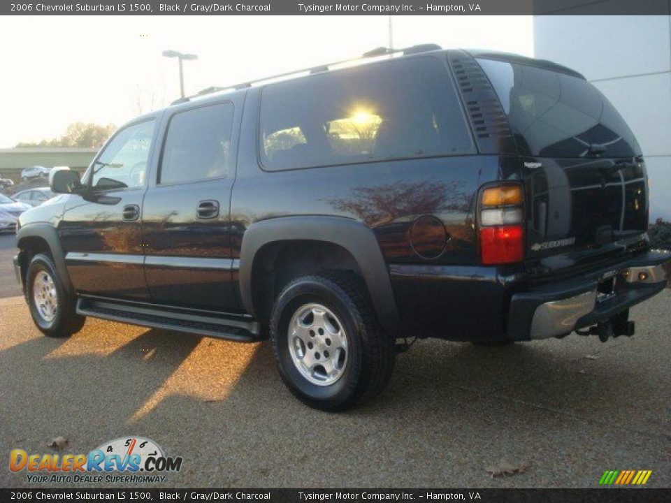 2006 Chevrolet Suburban LS 1500 Black / Gray/Dark Charcoal Photo #4