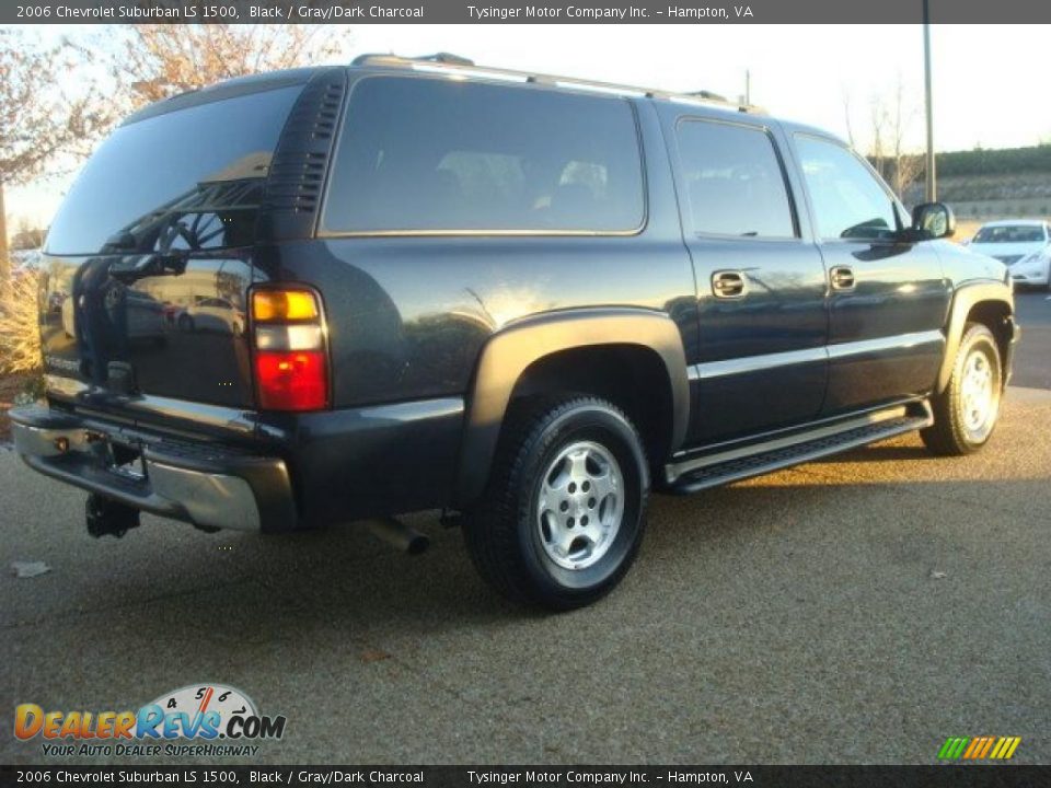 2006 Chevrolet Suburban LS 1500 Black / Gray/Dark Charcoal Photo #5