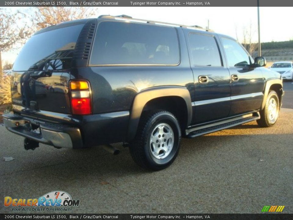 2006 Chevrolet Suburban LS 1500 Black / Gray/Dark Charcoal Photo #5