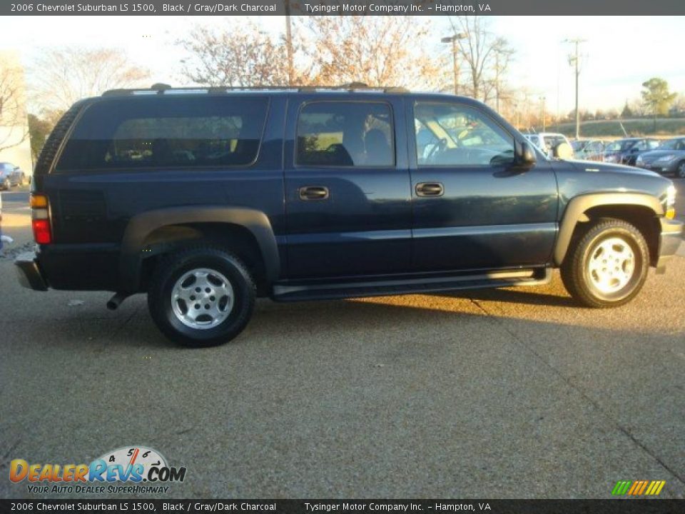 2006 Chevrolet Suburban LS 1500 Black / Gray/Dark Charcoal Photo #6