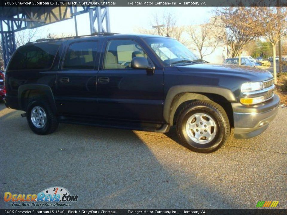 2006 Chevrolet Suburban LS 1500 Black / Gray/Dark Charcoal Photo #7