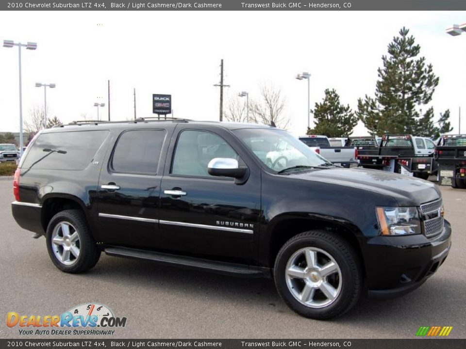 2010 Chevrolet Suburban LTZ 4x4 Black / Light Cashmere/Dark Cashmere Photo #1