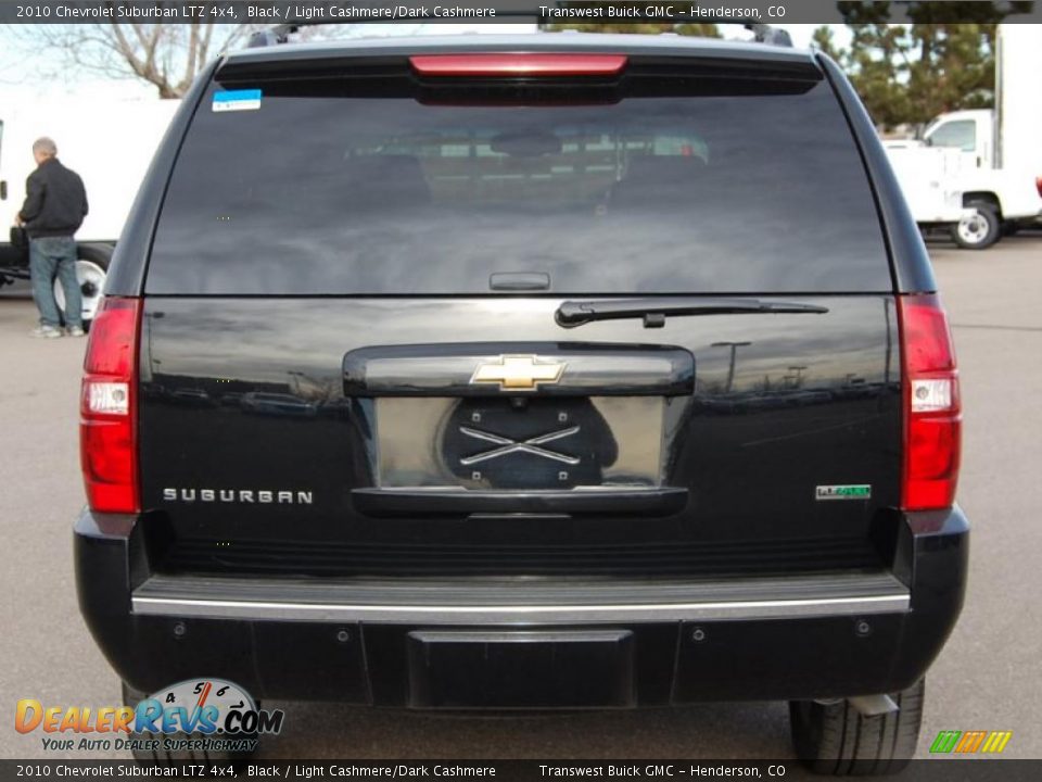 2010 Chevrolet Suburban LTZ 4x4 Black / Light Cashmere/Dark Cashmere Photo #4