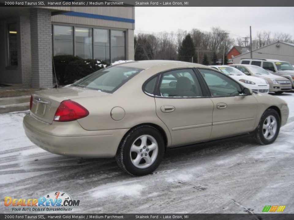 2000 Ford Taurus SES Harvest Gold Metallic / Medium Parchment Photo #6