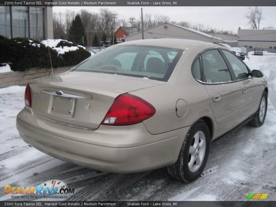 2000 Ford Taurus SES Harvest Gold Metallic / Medium Parchment Photo #7
