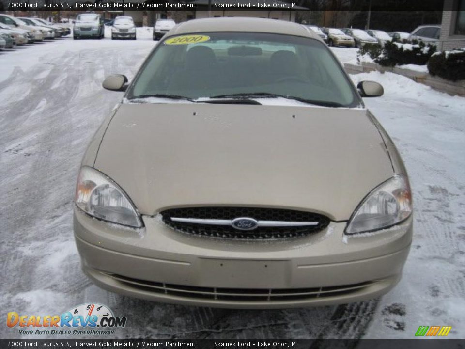 2000 Ford Taurus SES Harvest Gold Metallic / Medium Parchment Photo #12