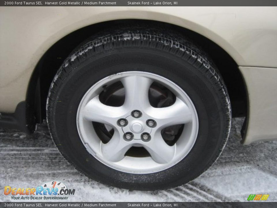 2000 Ford Taurus SES Harvest Gold Metallic / Medium Parchment Photo #13