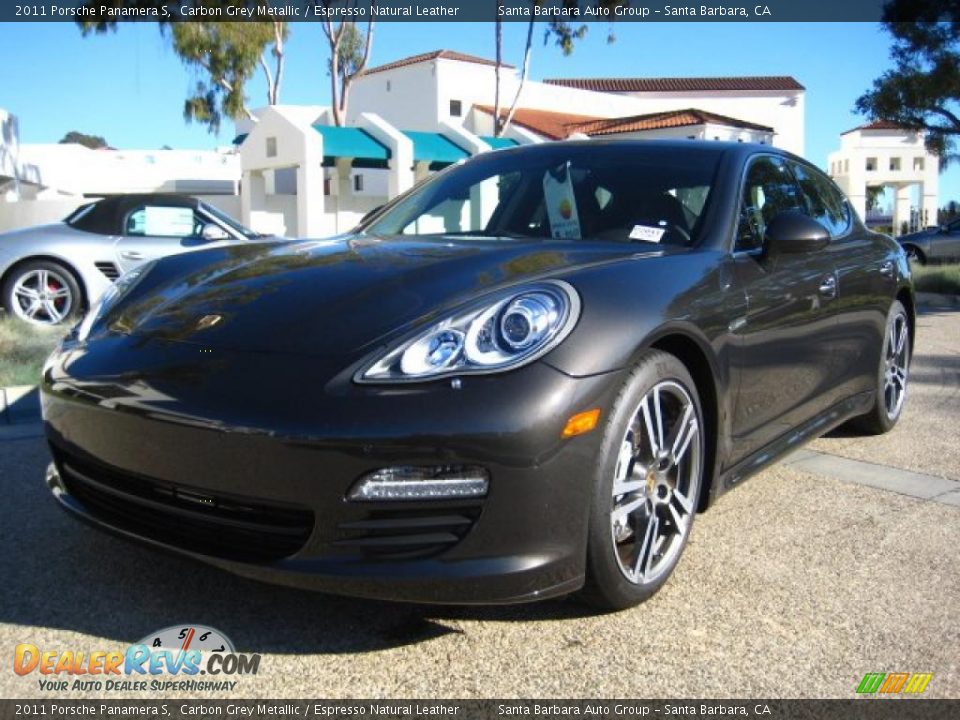 2011 Porsche Panamera S Carbon Grey Metallic / Espresso Natural Leather Photo #1