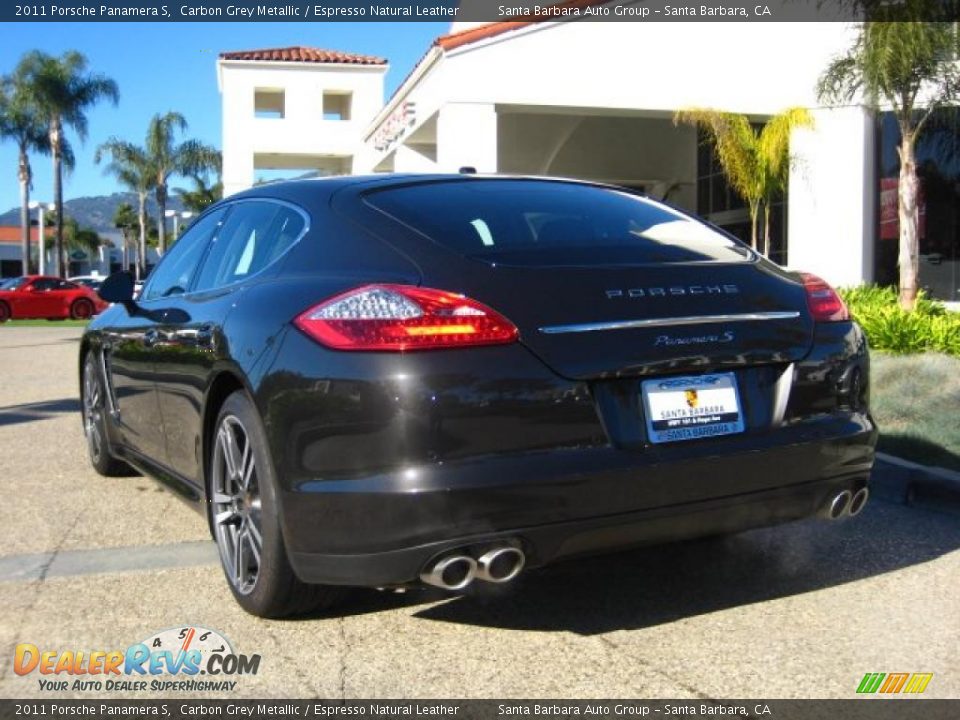 2011 Porsche Panamera S Carbon Grey Metallic / Espresso Natural Leather Photo #3