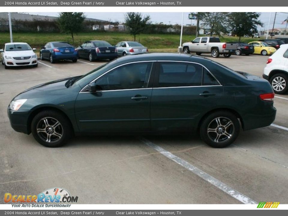 2004 Honda Accord LX Sedan Deep Green Pearl / Ivory Photo #4