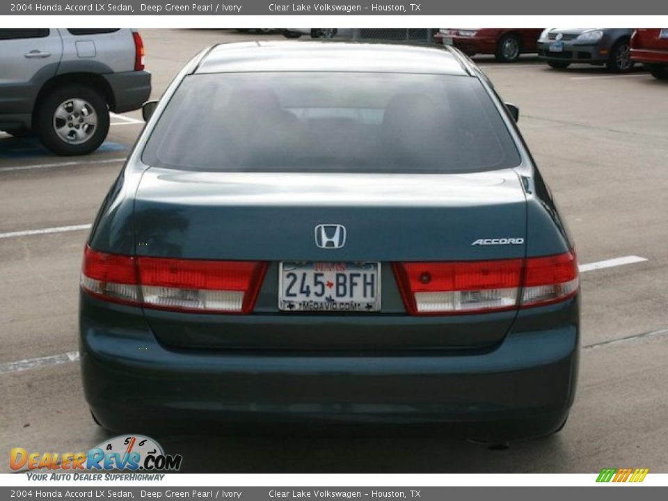 2004 Honda Accord LX Sedan Deep Green Pearl / Ivory Photo #6