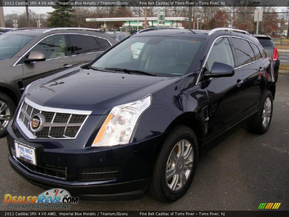 2011 Cadillac SRX 4 V6 AWD Imperial Blue Metallic / Titanium/Ebony Photo #1