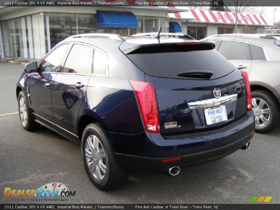 2011 Cadillac SRX 4 V6 AWD Imperial Blue Metallic / Titanium/Ebony Photo #2
